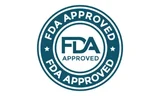 Badge from the brand's own marketing reading FDA Approved